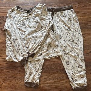 Winnie the Pooh Pajama Set, Size Large